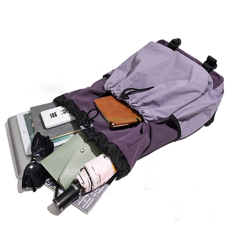 Unisex Fashionable Waterproof Lining Casual Travel School Use Lightweight Outdoor Cycling Backpack Sport Drawstring Bag