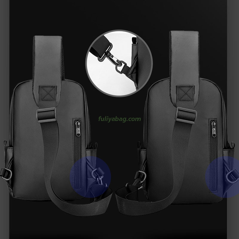 Custom Fashion Waterproof Nylon Durable Travel Casual Sports Sling Chest Bag Boy Men Shoulder Crossbody Bag