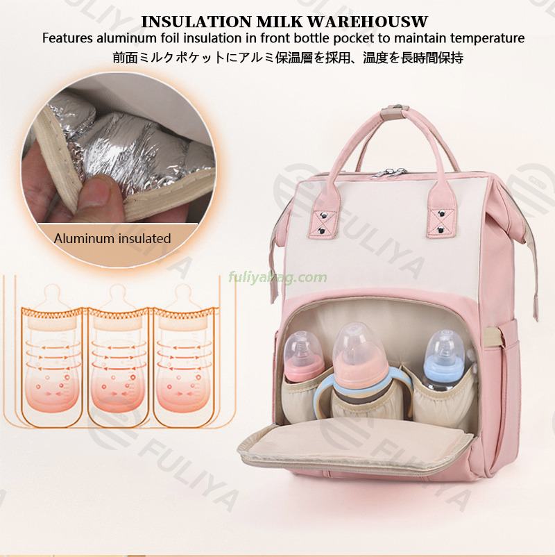 BSCI Factory Multifunctional Waterproof Convertible Nappy Baby Care Bag Mommy Backpack With Changing Station