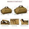 Customized 35L Multi-Function Waterproof Outdoor Camping Travel Gym Sport Tactical Duffle Bag Tactical Backpack For Men