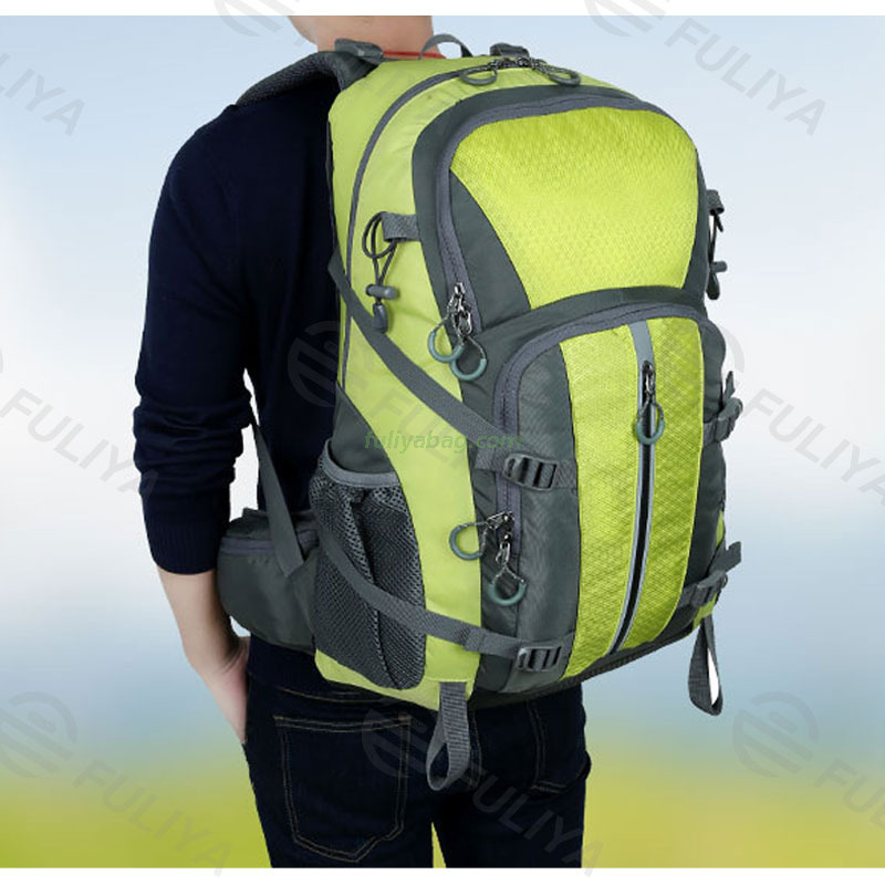 Custom Logo OEM Waterproof Camping Backpack Stylish Backpack Traveling Hiking Equipment Mountain Climbing Bag For Men