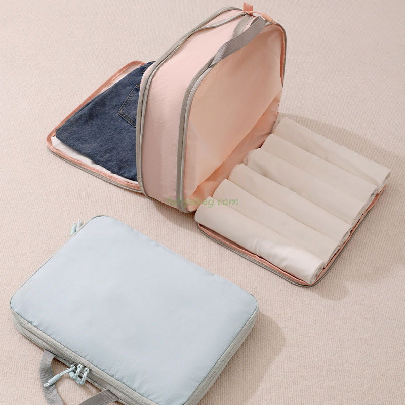 Wholesale Large Capacity Compression Package Bags Portable Lightweight Clothes Travel Organizer Nylon Storage Bag