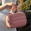 Custom Women Luxury Large Capacity Lightweight Travel Toiletry Makeup Bag Puffy Storage Handbag Cosmetics Bag