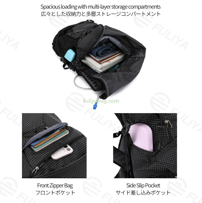 Custom Multi-Functional Sports Marathon Hydration Pack Hiking Cycling Backpack Waterproof Ultralight Running Backpack