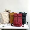 Fashion Men Female Travel Bagpack Large Capacity School Bags College Laptop Bags Student Casual Rolltop Roll Backpack
