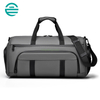 Men Women Adjustable Strap Sport Gym Bag Overnight Bag Waterproof Travel Duffle Bag with Shoes Compartment