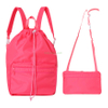 Wholesale Custom Dual-purpose Folding Crossbody Bag Light Weight Sport Gym Pouch Bag Drawstring Backpack with Logo