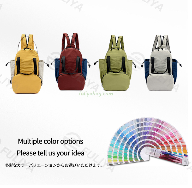 Men Women Nylon Waterproof School Bag Outdoor Travel Sports Student Backpack Multi-Functional Portable Fitness Backpack