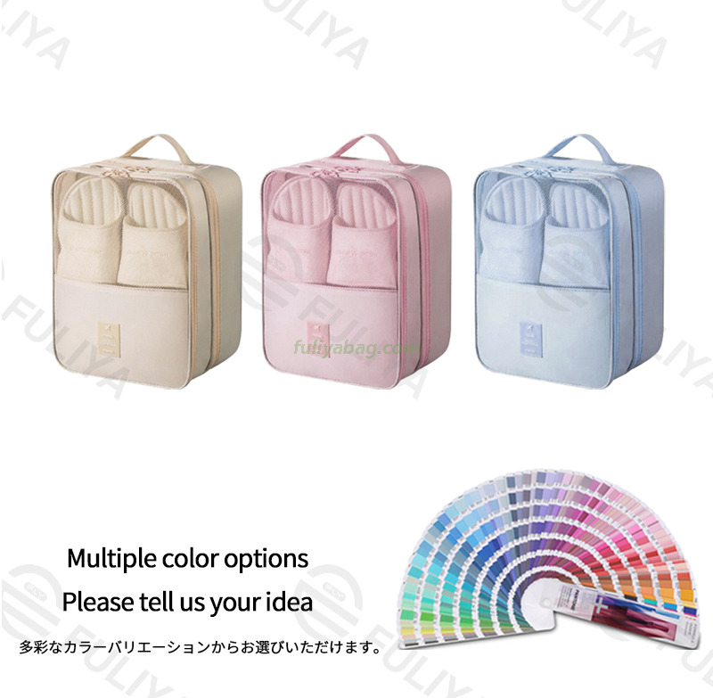 Wholesale Dust Proof Shoe Packaging Zipper Tote Bag Foldable Double Mesh Sports Travel Shoes Storage Bag for Women Men