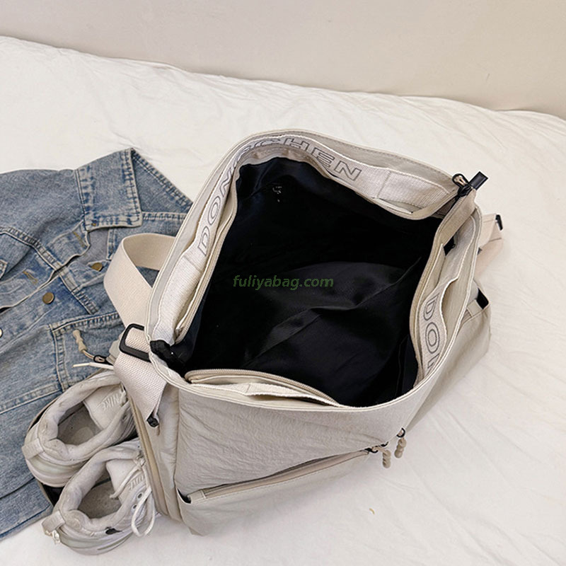 Waterproof Fabric Men Women Travel Sports Workouts Bags Shoe Wet Compartments Custom Logo Gym Duffle Fitness Bag