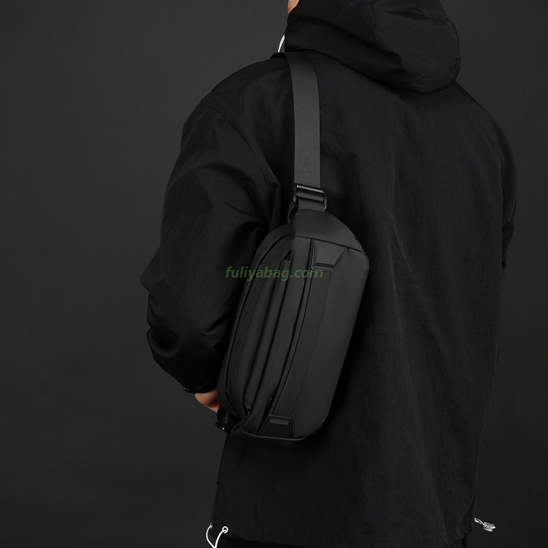 Custom Logo Color Simple Leisure Messenger Bag Waterproof Sport Fitness Travel Fanny Pack Crossbody Shoulder Waist Bags