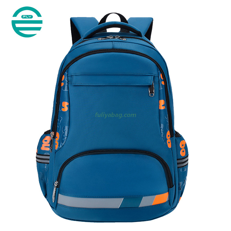 Wholesale Custom Large Capacity Light Weight Boy Polyester backpack Children's Casual School Backpacks