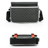 Fashion Men's PU Business Briefcase Bag Large Capacity Multi-Functional Square Plaid Travel Crossbody Shoulder Bag