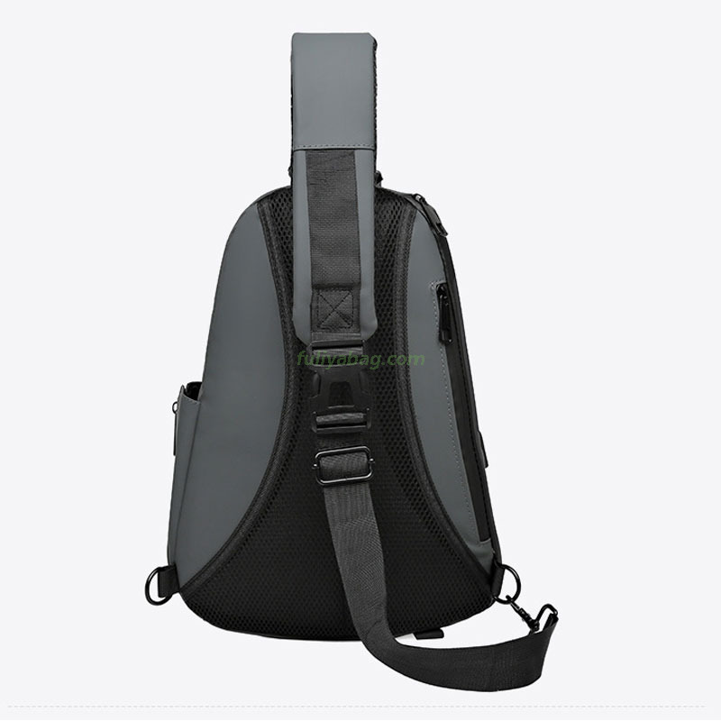 Motorcycle Shoulder Crossbody Bag Multi Functional Men Adjustable Strap Waterproof Travel Sport Chest Bag for College Boy