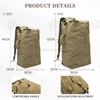 Canvas Lightweight Large Capacity Tactical Travel Hiking Backpack Bag For Camping Climbing Trekking Outdoors Sports