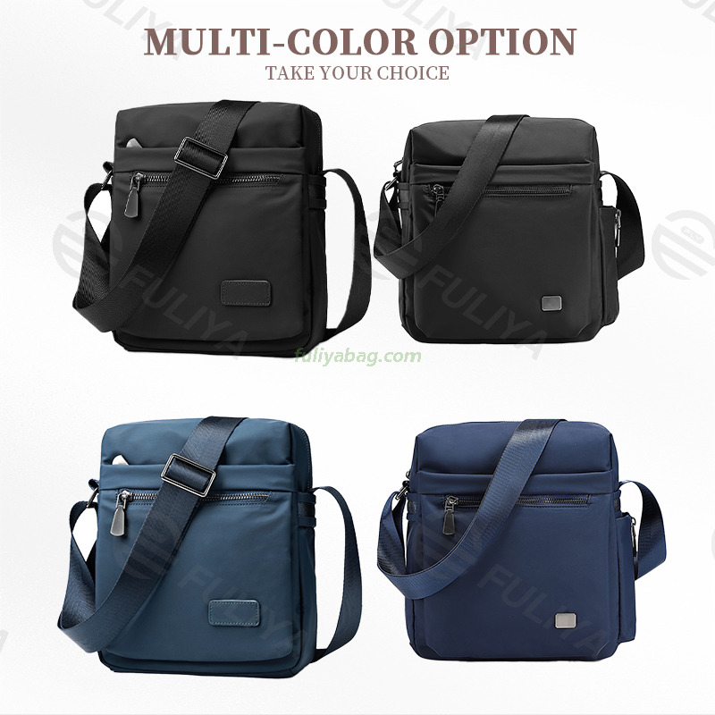 Wholesale Custom Tablet Bag Oxford Water Resistant Casual Sling Messenger Crossbody Bag for Men