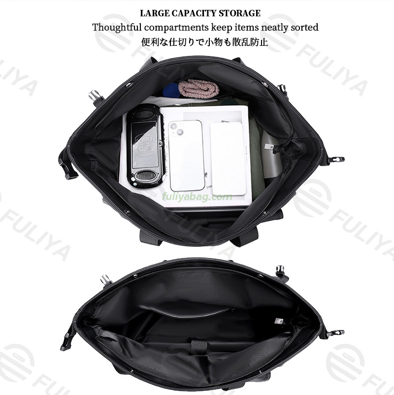 Customizable Fitness Luxury Gym Tote Bag Large Capacity Waterproof Sports Shoe Storage Men's Business Trip Travel Bag