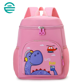 Wholesale Lightweight Kindergartens Children's Double Shoulder Student Backpack Custom Cute Cartoon Dinosaur School Bag