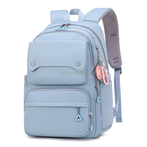 Custom Nylon Laptop Backpacks School Bags Unisex Casual Ladies Daily Travel High School Student Backpack for Girls