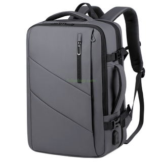 Extra Large Capacity Durable Waterproof Oxford Expandable 16inch Business Travel USB Portable Backpack Laptop Bag for Men