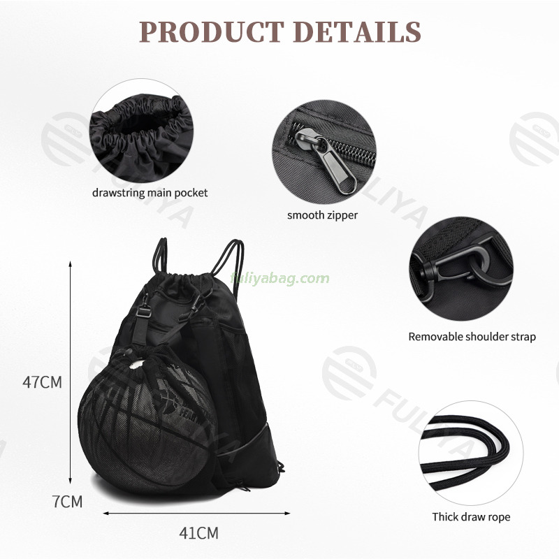 Multi-function Big Capacity Outdoor Travel Sport Training Bags Portable Soccer Ball Basketball Drawstring Backpack