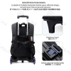 Fashion Large Capacity Waterproof Boys' Backpack Wear Resistant Student Backpack Schoolbags Teens Trolley Bags With Wheel