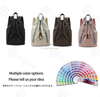 Custom Women Men Portable Nylon Waterproof Drawstring Backpack for Cycling Gym College Badminton Pull String Sport Bag