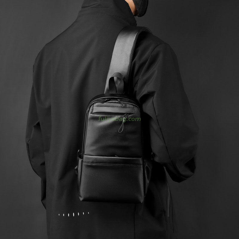 Custom Fashion Waterproof Nylon Durable Travel Casual Sports Sling Chest Bag Boy Men Shoulder Crossbody Bag