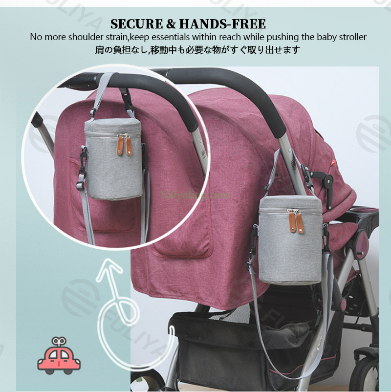 Custom Waterproof Oxford Food Baby Bottle Storage Insulated Thermal Tote Bucket Bag Mommy Outdoor Portable Bag