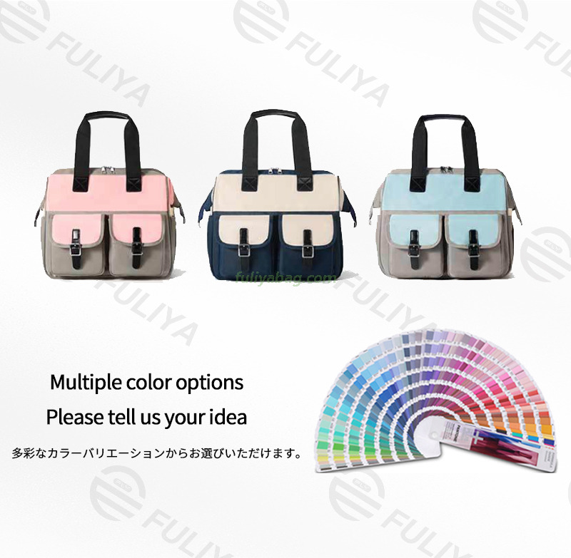 Wholesale Large Capacity Sterilization Waterproof Outdoor Travel Mommy Diaper Backpack Tote Bag for Hospital Daily Used
