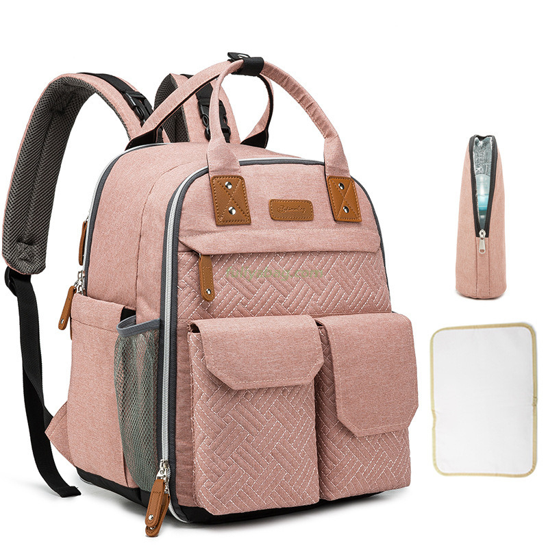 Factory Directly Manufacturer Large Capacity Mommy Bag Portable Organizer Fashionable Shoulder Bag Mom Baby Diaper Bag