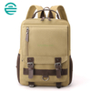Retro Canvas Backpack College High School Bags Multi Function Crossbody Shoulder Strap Student Backpack