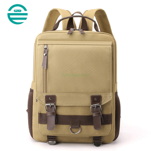 Retro Canvas Backpack College High School Bags Multi Function Crossbody Shoulder Strap Student Backpack