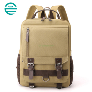 Retro Canvas Backpack College High School Bags Multi Function Crossbody Shoulder Strap Student Backpack