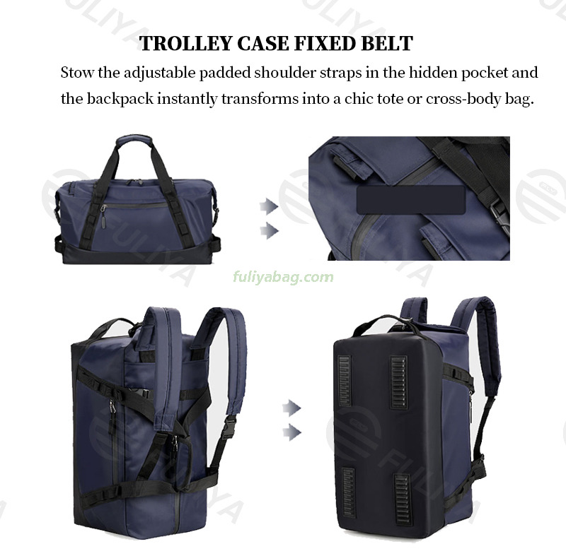 Custom Duffel Training Backpack Waterproof Nylon Weekender Overnight Duffel Travel Gym Tote Bags Fitness Sports Tote Bag