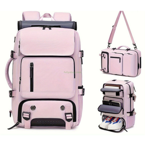 Fuliya Custom Unisex Multiple Compartments Sports Hiking Backpack Wet Dry Separation Waterproof Travel Laptop Backpack With USB