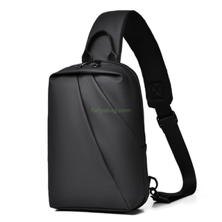 Custom Waterproof Sling Bags Simple Outdoor Crossbody Shoulder Men's Messenger Chest Sling Bag for Men Bag Pack
