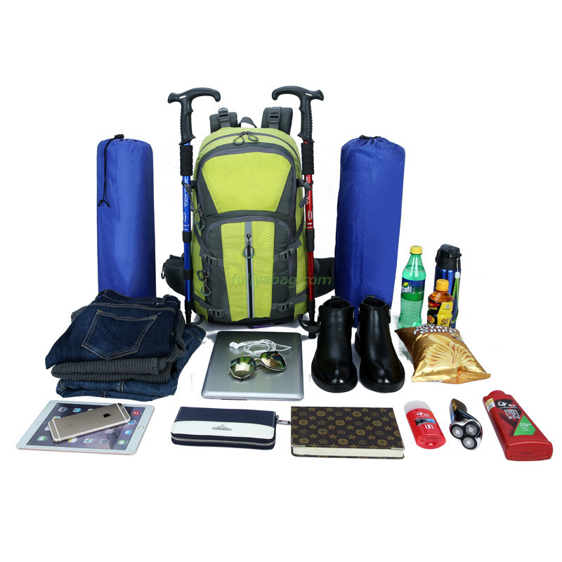 Custom Logo OEM Waterproof Camping Backpack Stylish Backpack Traveling Hiking Equipment Mountain Climbing Bag For Men