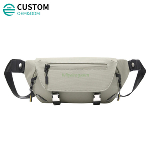 Fuliya Custom Stylish Water-Resistant Bike Mount Sling Pack Small Backpack Cycling Hiking Crossbody Bag Men’s Chest Bag