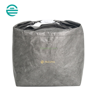 Custom Eco-Friendly Folding Food Pouch Reusable Leak-Proof Cooler Bag Tyvek Insulated Lunch Bag for Work School Picnic