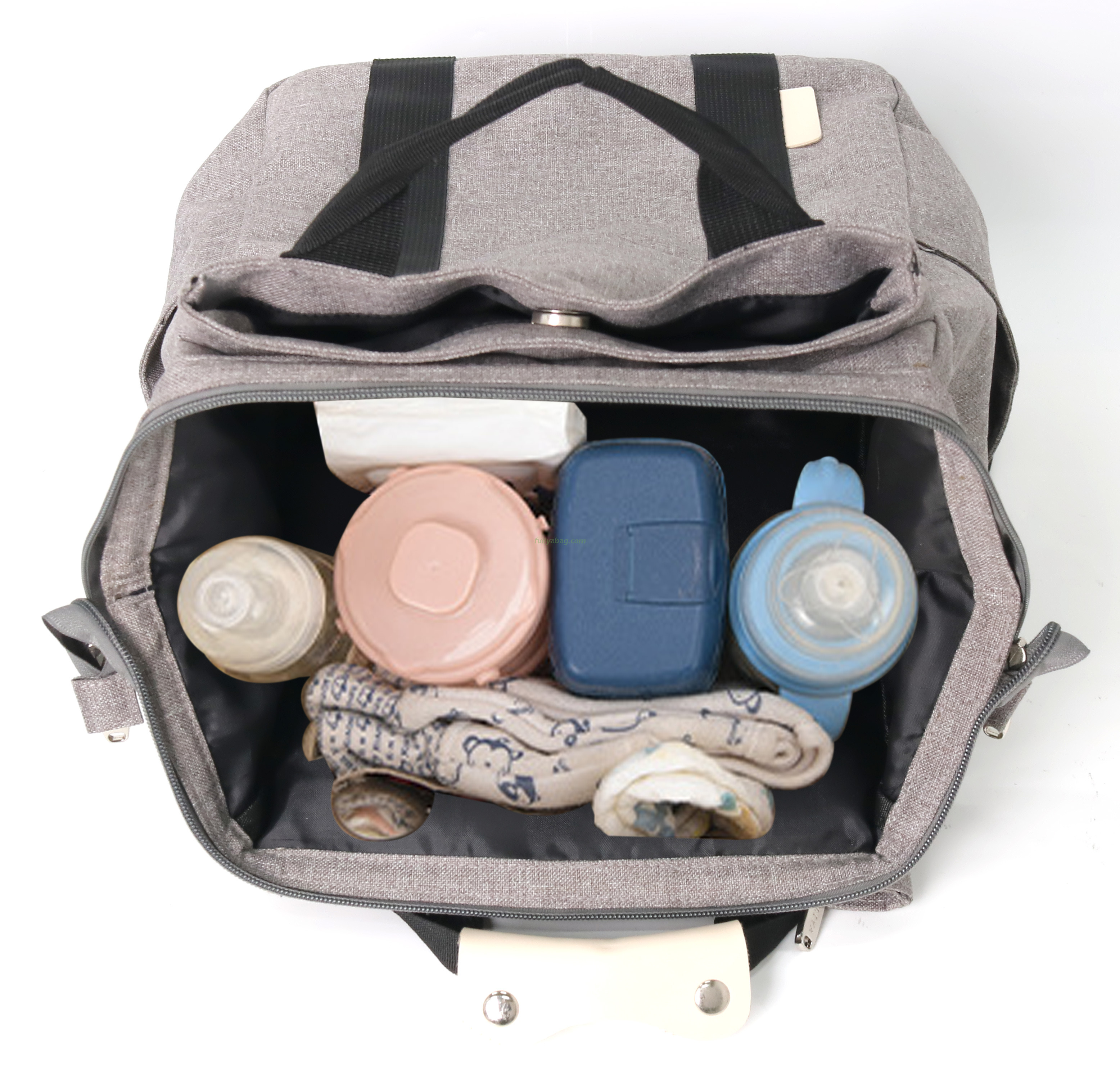 Multifunction Custom Luxury Insulated Layer Tote Nappy Mommy Bag Waterproof Travel Mummy Baby Diaper Bag Backpack