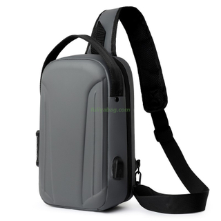 Waterproof Men Sling Bag Luxury Anti-theft Crossbody Shoulder Bag Password Lock Chest Bag for Daily use