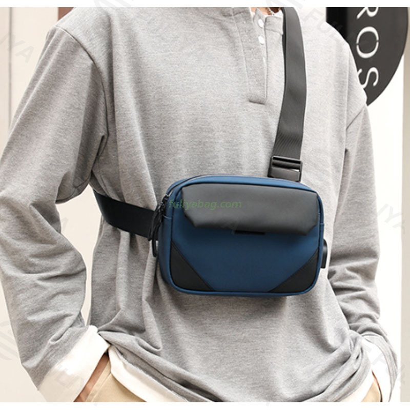Fashion Custom Shoulder One Strap Bag Lightweight Waterproof Men's Motorcycle Crossbody Sports Riding Crossbody Bag