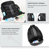 Custom Polyester Dry-wet Separation Beam Mouth Drawstring Swimming Basketball Sport Bag Fitness Gym Drawstring Bags