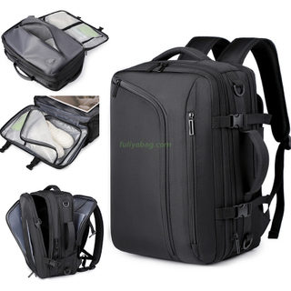 Custom Logo Fashion Backpack Waterproof Usb Charging Business Mens Women Vacuum Travel Backpack With Laptop Compartment