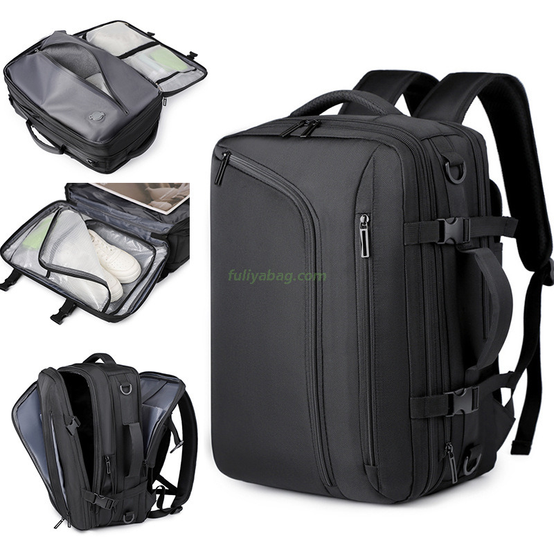 Custom Logo Fashion Backpack Waterproof Usb Charging Business Mens Women Vacuum Travel Backpack With Laptop Compartment