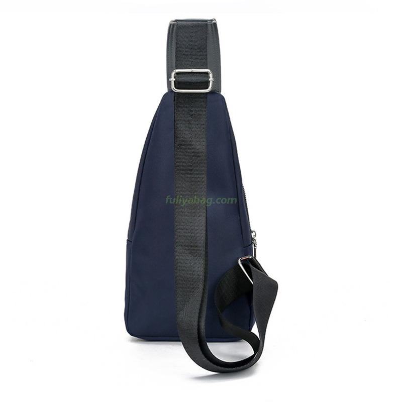 Custom Logo Waterproof Oxford Casual Crossbody Sling Bag Men's Chest Bag With USB Charging