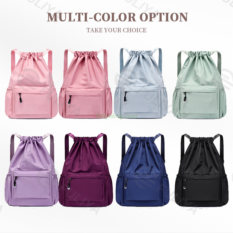 High Quality Unisex Large Capacity Lightweight Drawstring Backpack Waterproof Gym Sport Backpack