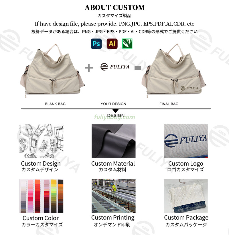 Waterproof Fabric Men Women Travel Sports Workouts Bags Shoe Wet Compartments Custom Logo Gym Duffle Fitness Bag