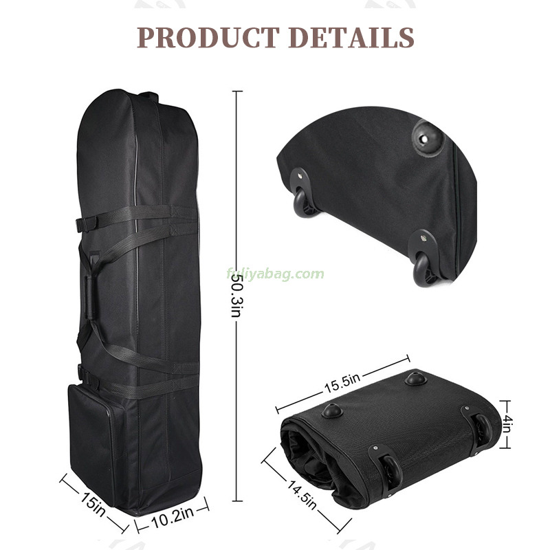 Custom Stand Model Golf Bag Foldable Rain Cover Waterproof Moisture-Proof Protective PU Dust Cover Golf Bag Accessories for Men